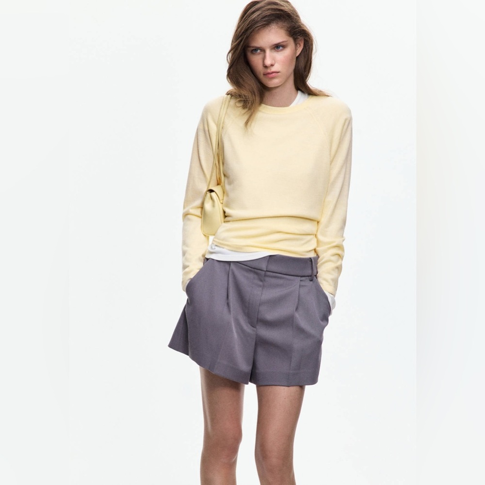 NWT MANGO Knitted Jumper With Tie Back Detail